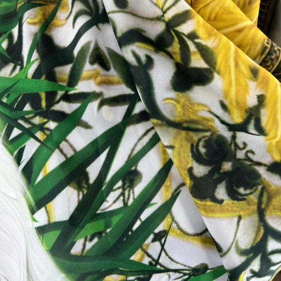 Angel Garden Semi-Sheer Chiffon X Large Square Scarf - Picture 8 of 11